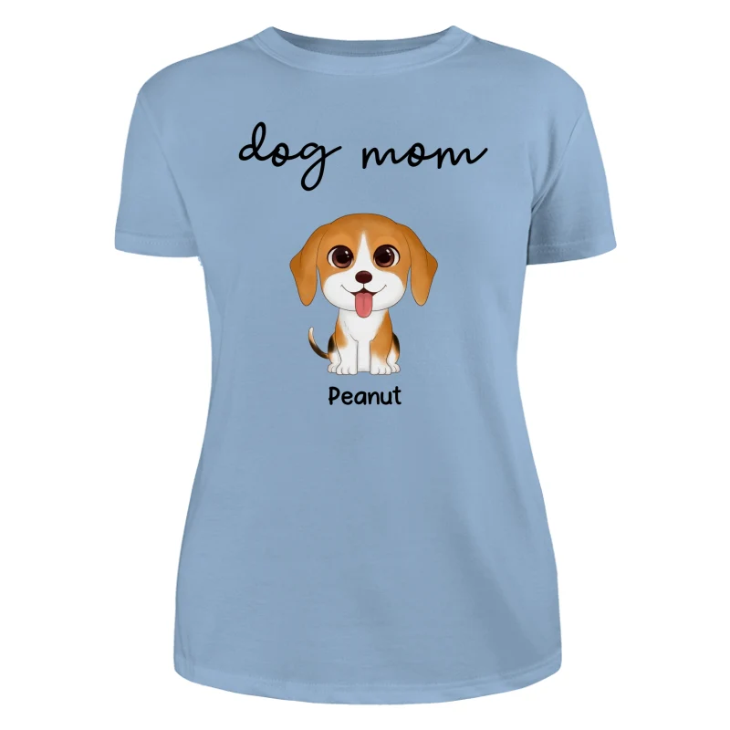 TRENDINGCUSTOM Dog Mom Watercolor Cute Dogs Personalized Tank Top Shirt - Image 20