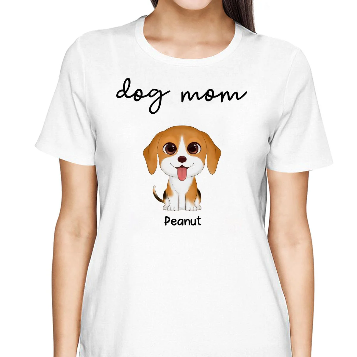 TRENDINGCUSTOM Dog Mom Watercolor Cute Dogs Personalized Tank Top Shirt - Image 4
