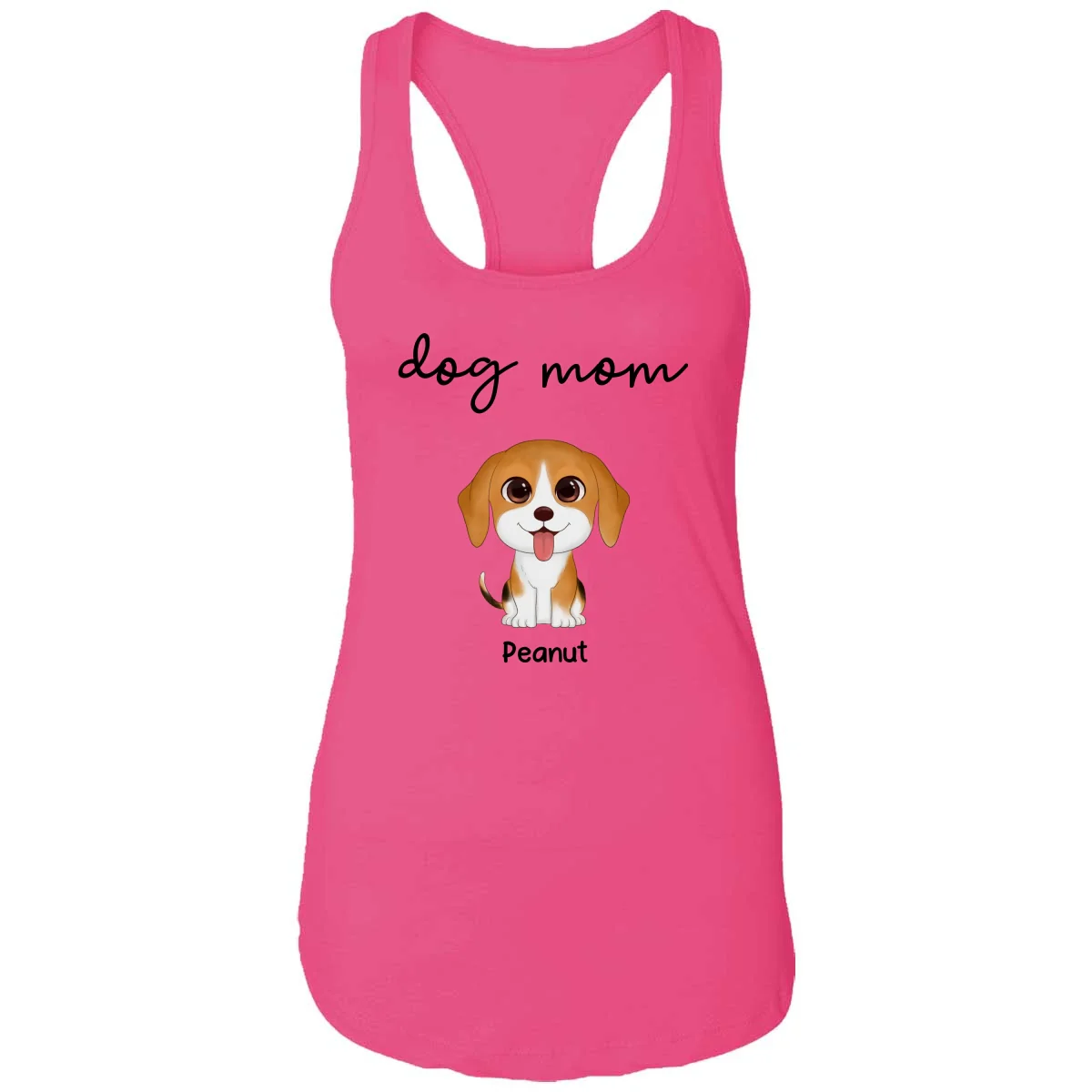 TRENDINGCUSTOM Dog Mom Watercolor Cute Dogs Personalized Tank Top Shirt - Image 9