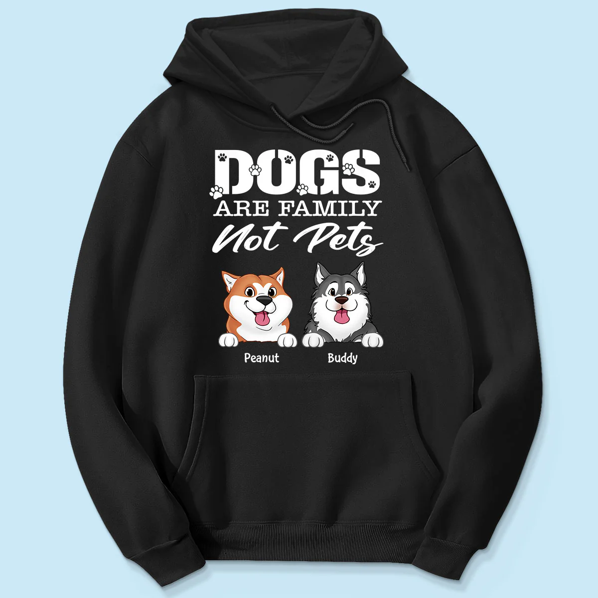 Dogs Are Family Not Pets Cute Dogs Dog Lover Personalized Shirt - Image 5