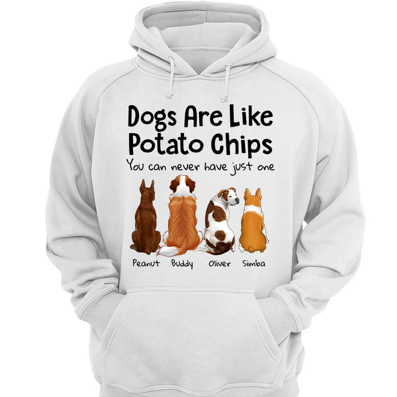 Dogs Cats Like Potato Chips Dog Cat Back View Pet Love Gift Personalized Shirt - Image 3