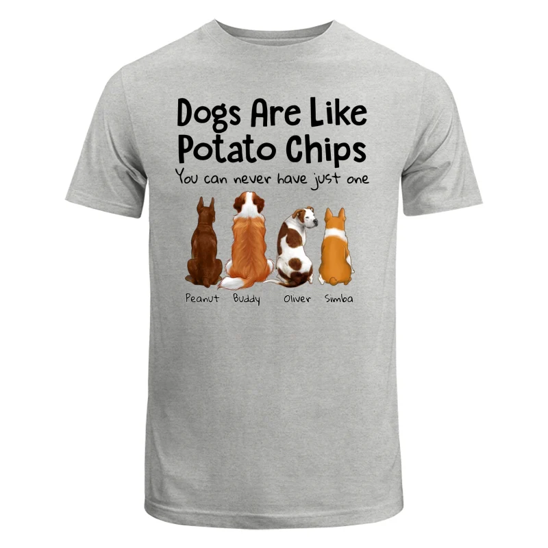 Dogs Cats Like Potato Chips Dog Cat Back View Pet Love Gift Personalized Shirt - Image 6