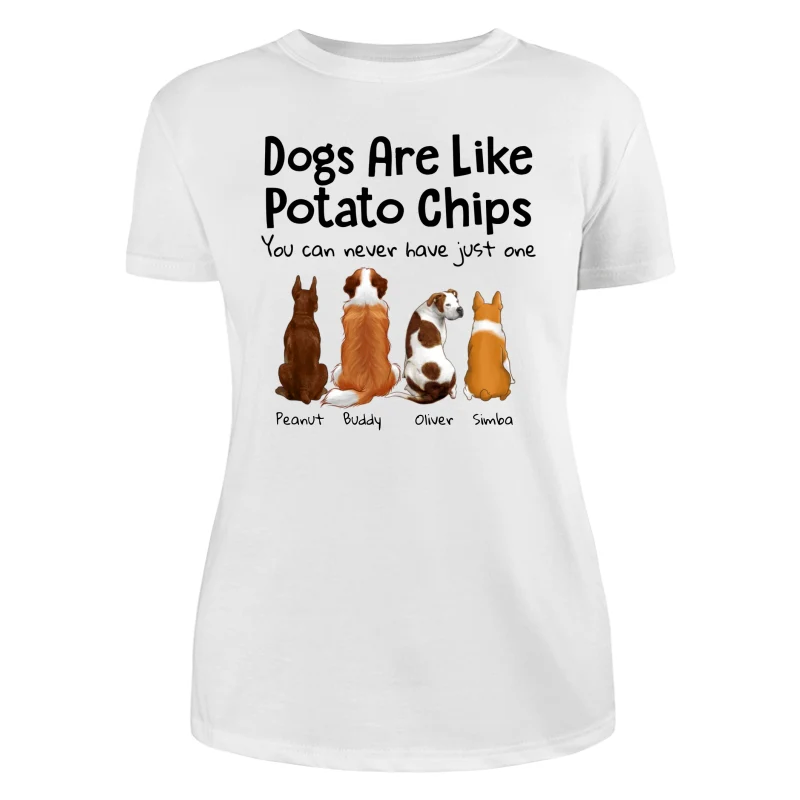 Dogs Cats Like Potato Chips Dog Cat Back View Pet Love Gift Personalized Shirt - Image 9