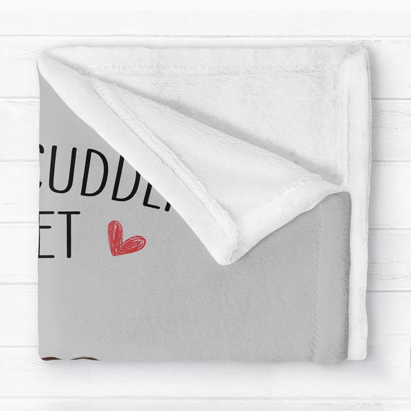 Doll Couple Sitting This Is Our Cuddling Personalized Fleece Blanket - Image 2