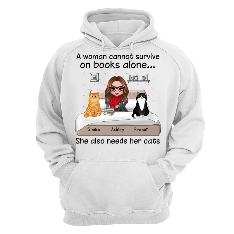 Doll Girl Reading Books On Bed With Cats Personalized Shirt - Image 13