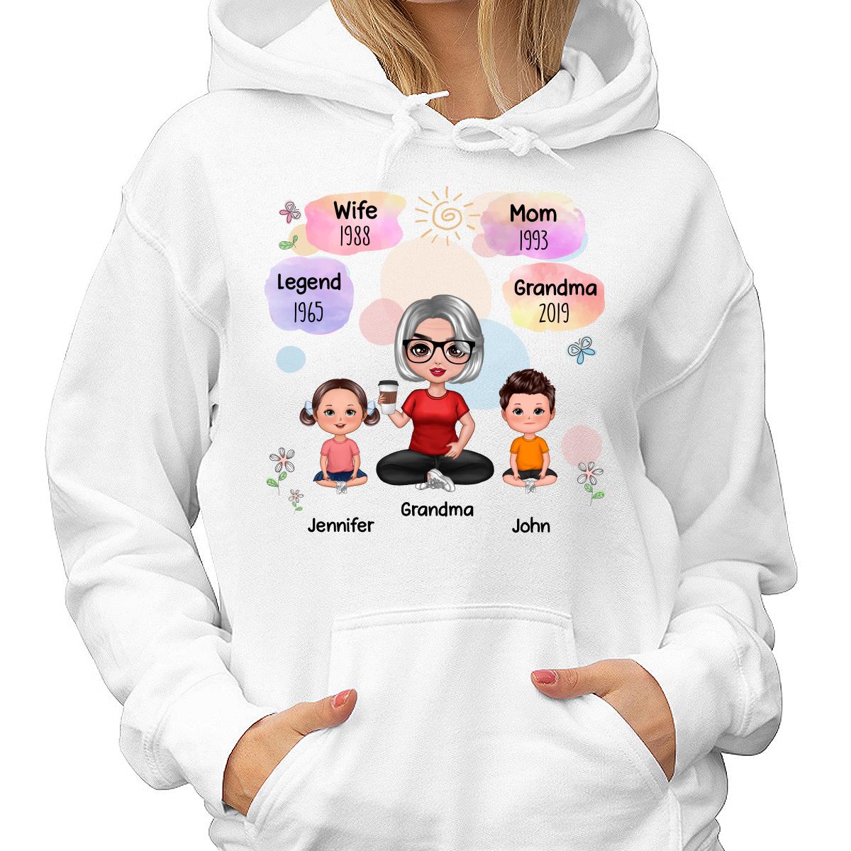Doll Grandma Grandkids Legend Personalized Shirt - Image 4