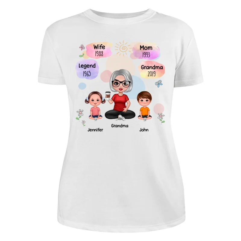 Doll Grandma Grandkids Legend Personalized Shirt - Image 9