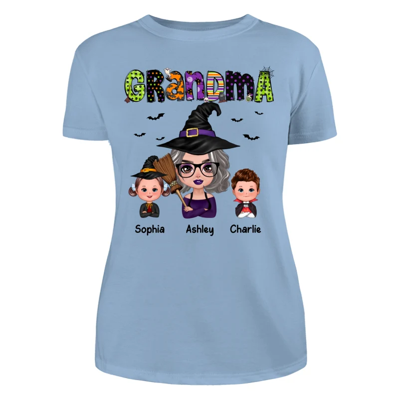 Doll Grandma Halloween Pattern Personalized Shirt - Image 12