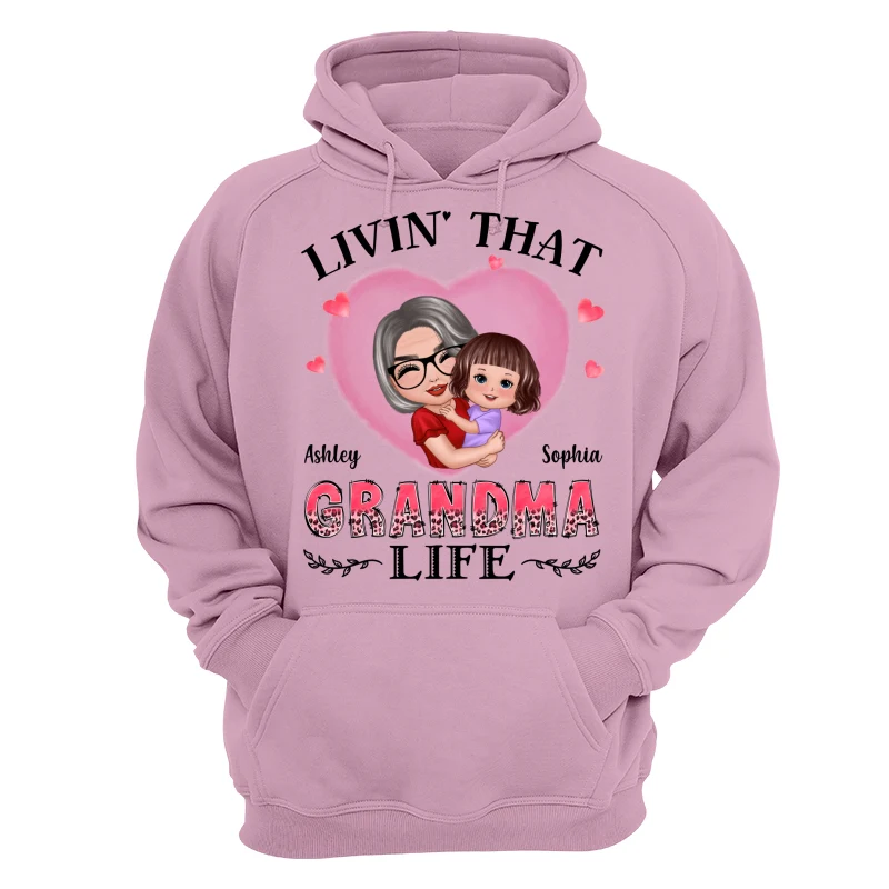 Doll Grandma Hugging Kids Livin‘ That Grandma Life Personalized Shirt - Image 15