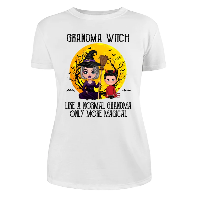 Doll Grandma Witch Like Normal Grandma Only More Magical Personalized Shirt - Image 5