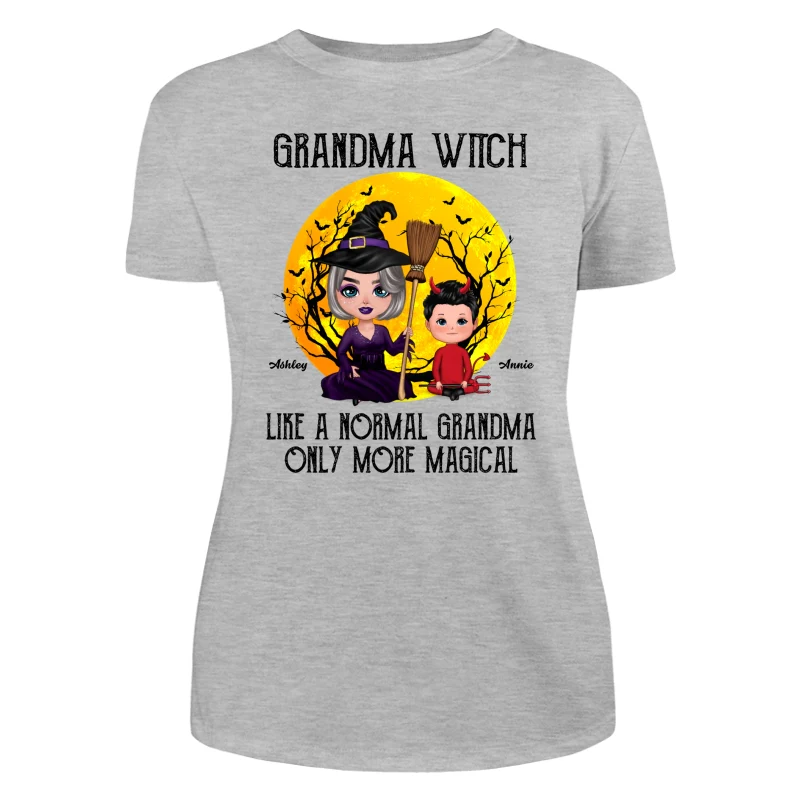 Doll Grandma Witch Like Normal Grandma Only More Magical Personalized Shirt - Image 6