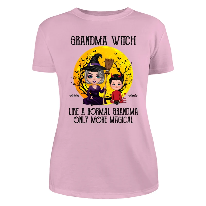 Doll Grandma Witch Like Normal Grandma Only More Magical Personalized Shirt - Image 7