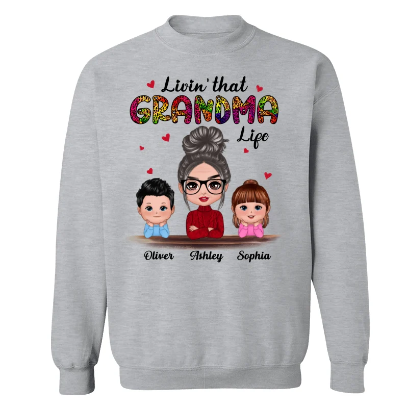 Doll Kids Chin On Hands Grandma Life Personalized Shirt - Image 17