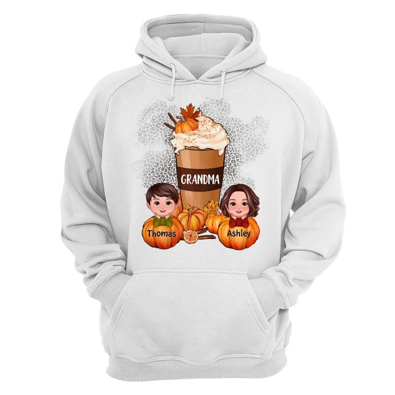 Doll Kids Grandma Mom Pumpkin Spice Latte Personalized Shirt - Image 13