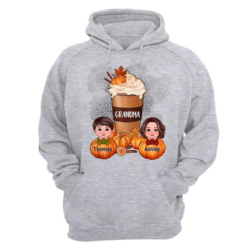 Doll Kids Grandma Mom Pumpkin Spice Latte Personalized Shirt - Image 14