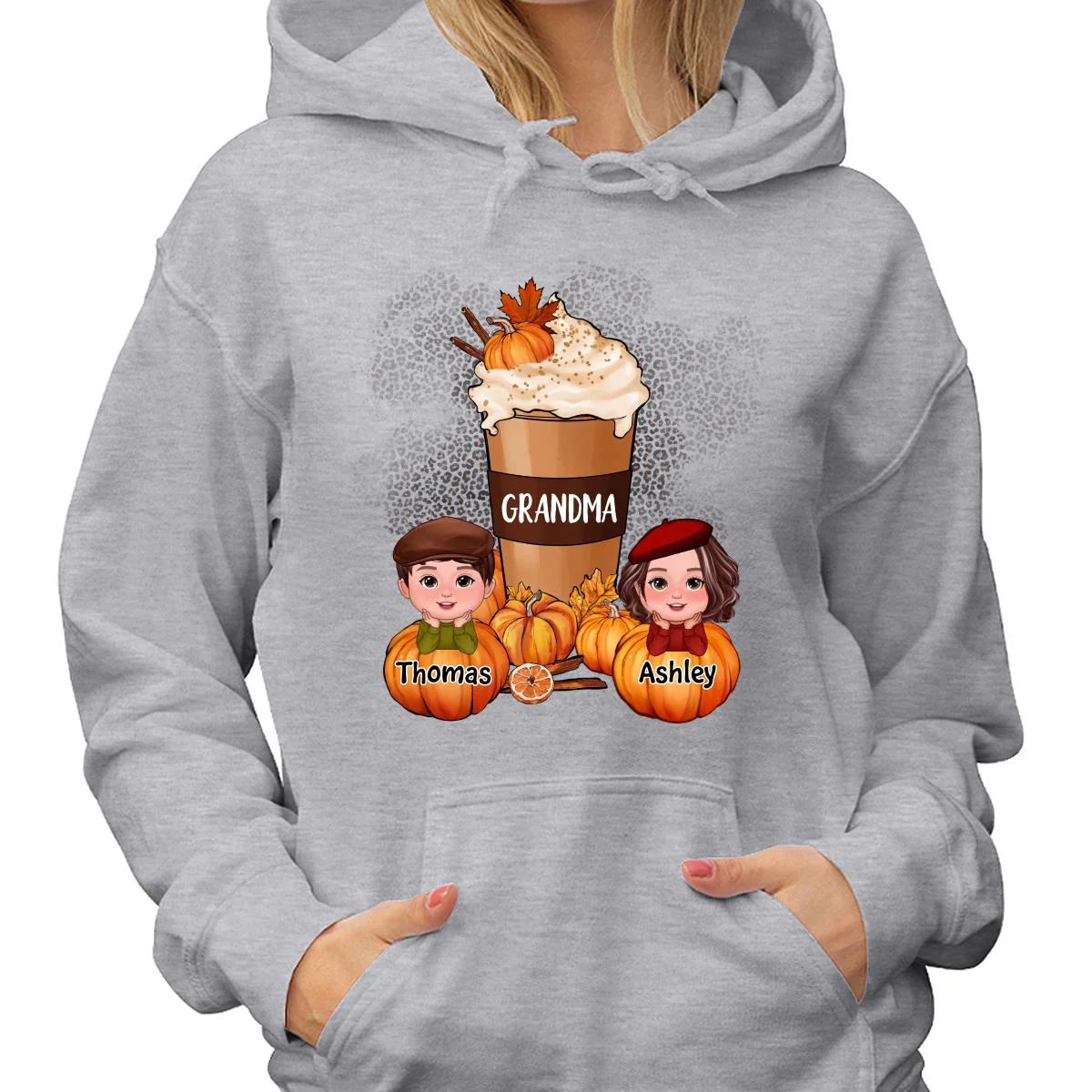 Doll Kids Grandma Mom Pumpkin Spice Latte Personalized Shirt - Image 4