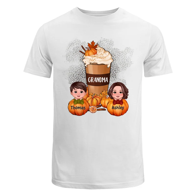 Doll Kids Grandma Mom Pumpkin Spice Latte Personalized Shirt - Image 5