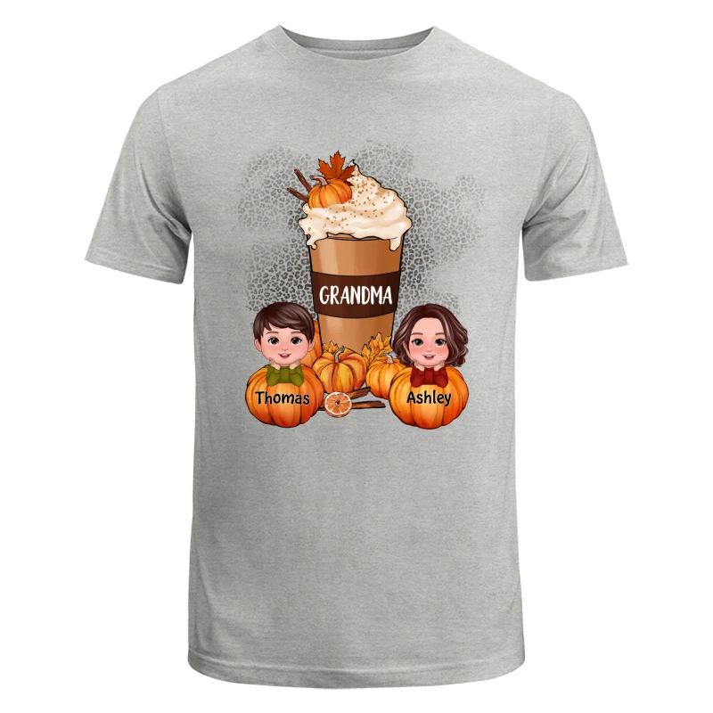 Doll Kids Grandma Mom Pumpkin Spice Latte Personalized Shirt - Image 6