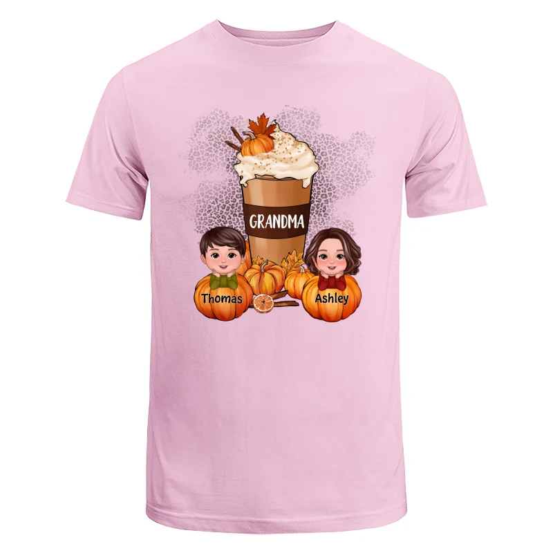 Doll Kids Grandma Mom Pumpkin Spice Latte Personalized Shirt - Image 7