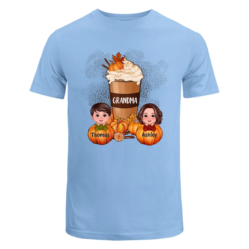 Doll Kids Grandma Mom Pumpkin Spice Latte Personalized Shirt - Image 8