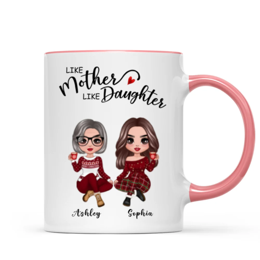 Doll Like Mother Like Daughters Christmas Personalized Mug - Image 6