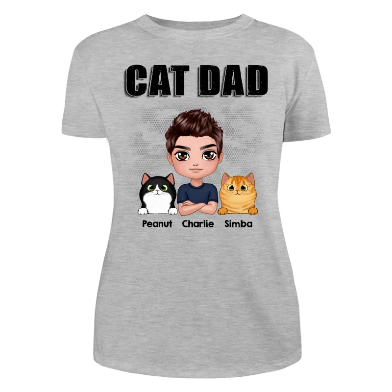 Doll Man Cat Dad Gift For Cat Lovers Personalized Shirt - Image 10