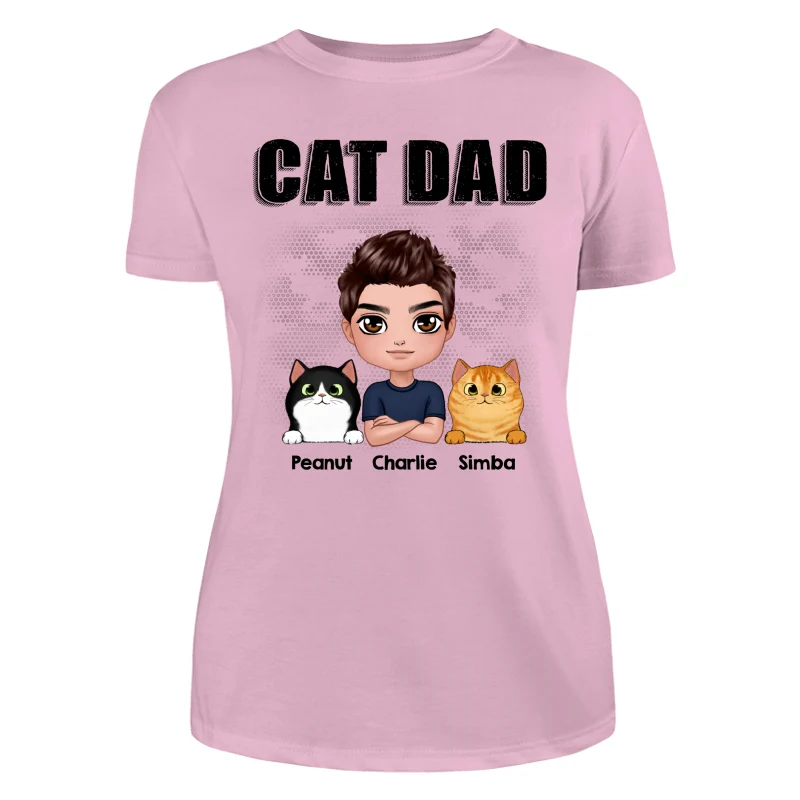Doll Man Cat Dad Gift For Cat Lovers Personalized Shirt - Image 11