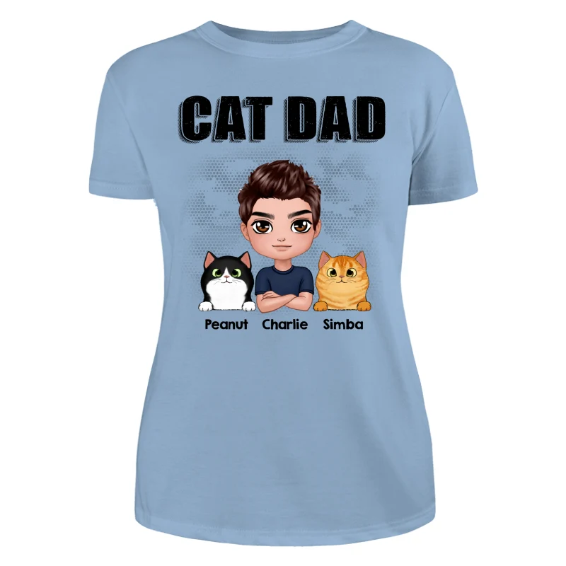 Doll Man Cat Dad Gift For Cat Lovers Personalized Shirt - Image 12