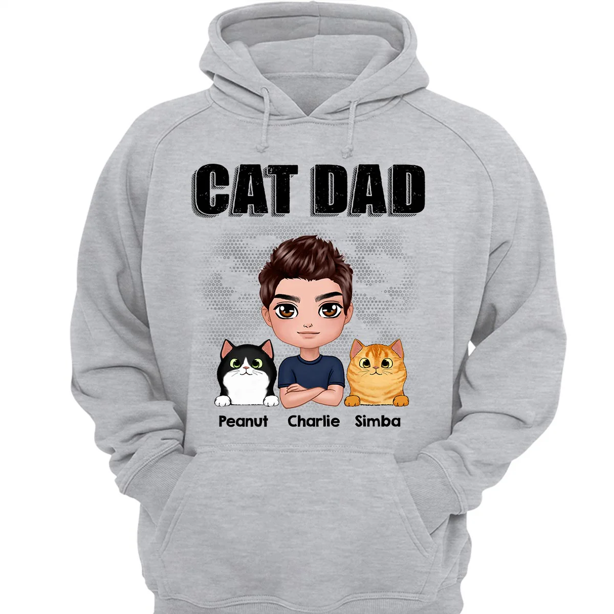 Doll Man Cat Dad Gift For Cat Lovers Personalized Shirt - Image 3