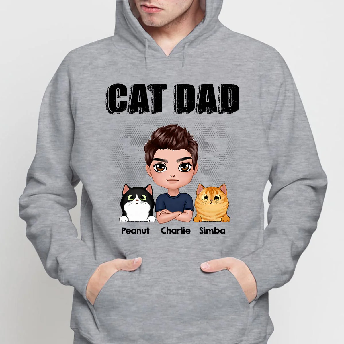 Doll Man Cat Dad Gift For Cat Lovers Personalized Shirt - Image 4