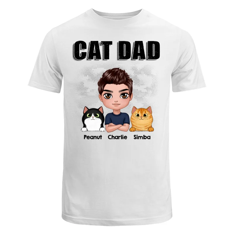 Doll Man Cat Dad Gift For Cat Lovers Personalized Shirt - Image 5