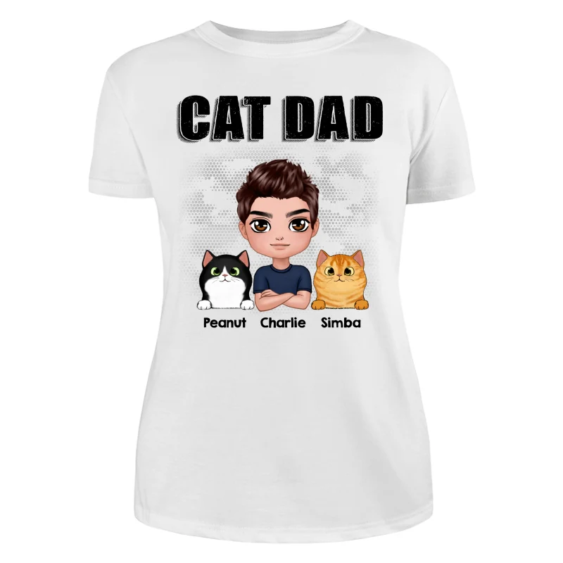 Doll Man Cat Dad Gift For Cat Lovers Personalized Shirt - Image 9