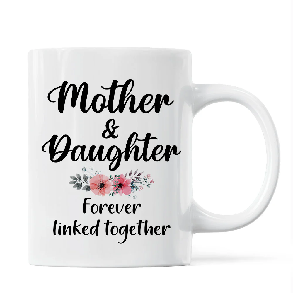 Doll Mom And Daughters Sitting Under Tree Personalized Mug - Image 4