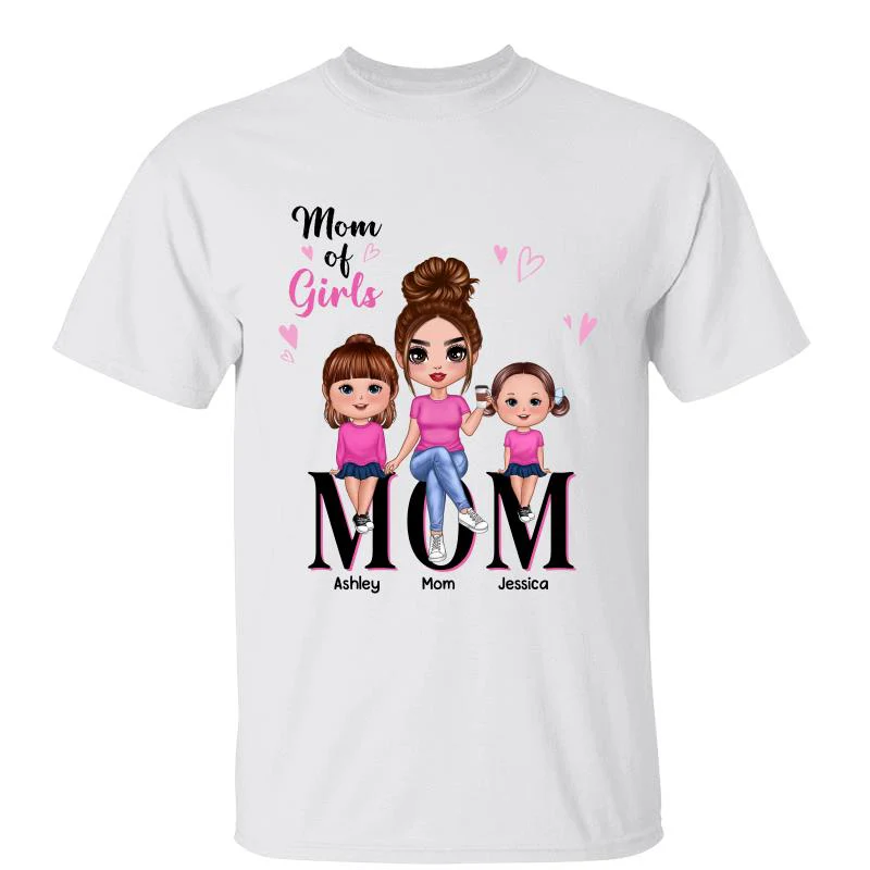 Doll Mom And Kids Mom Of Boys Girls Personalized Shirt
