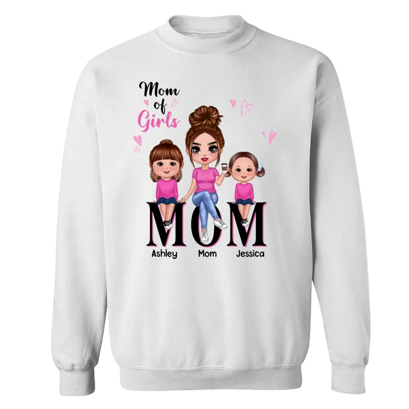 Doll Mom And Kids Mom Of Boys Girls Personalized Shirt - Image 11