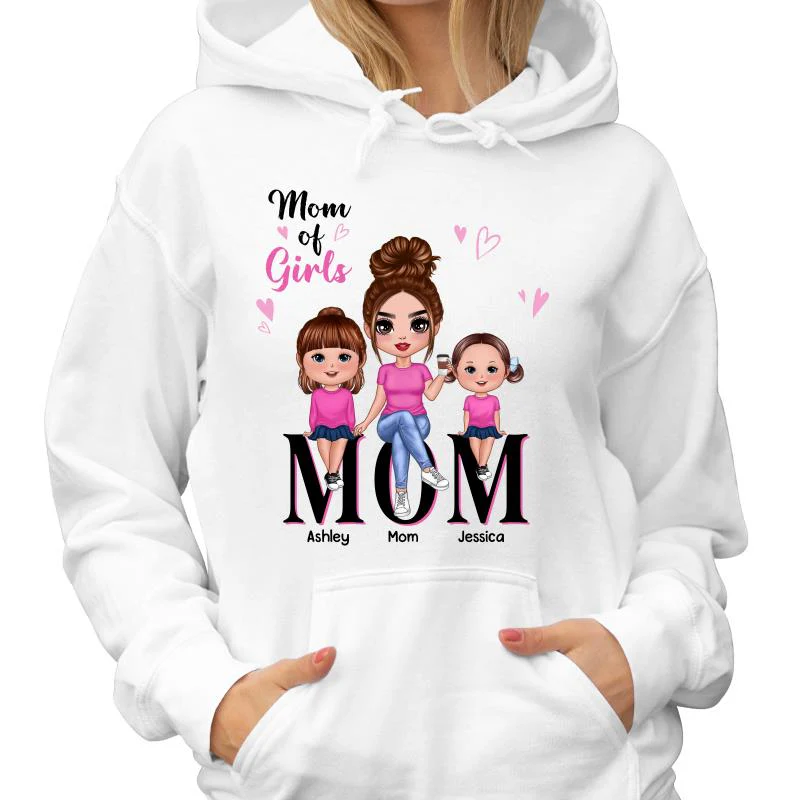 Doll Mom And Kids Mom Of Boys Girls Personalized Shirt - Image 4