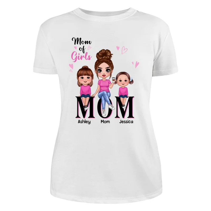 Doll Mom And Kids Mom Of Boys Girls Personalized Shirt - Image 7