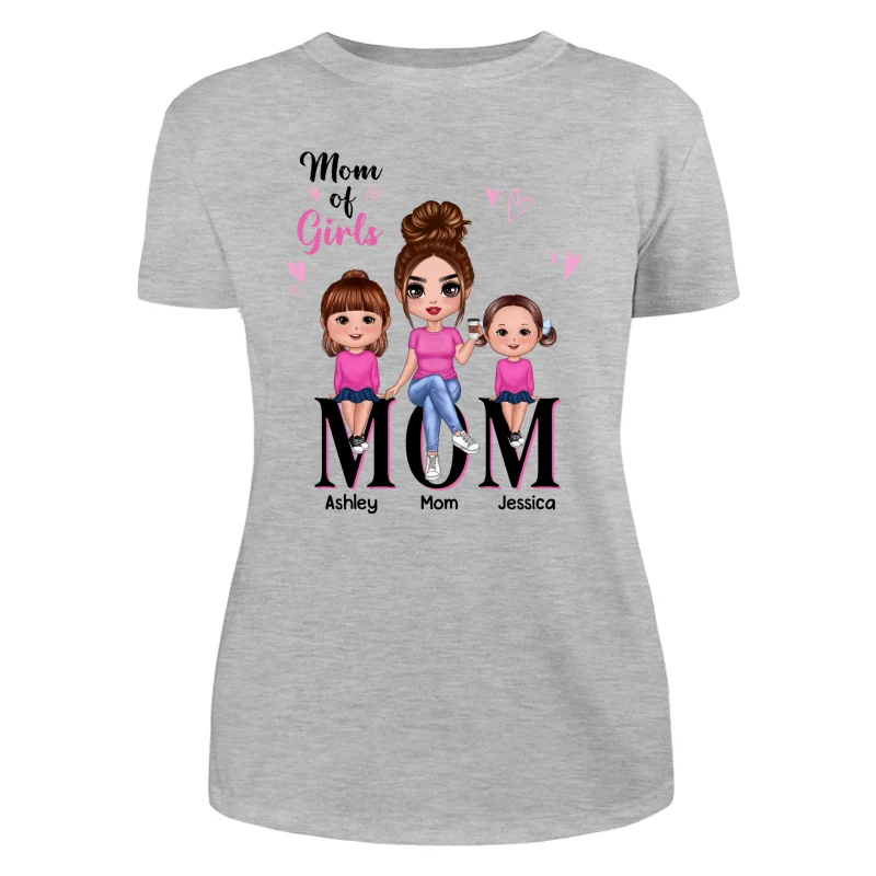 Doll Mom And Kids Mom Of Boys Girls Personalized Shirt - Image 8