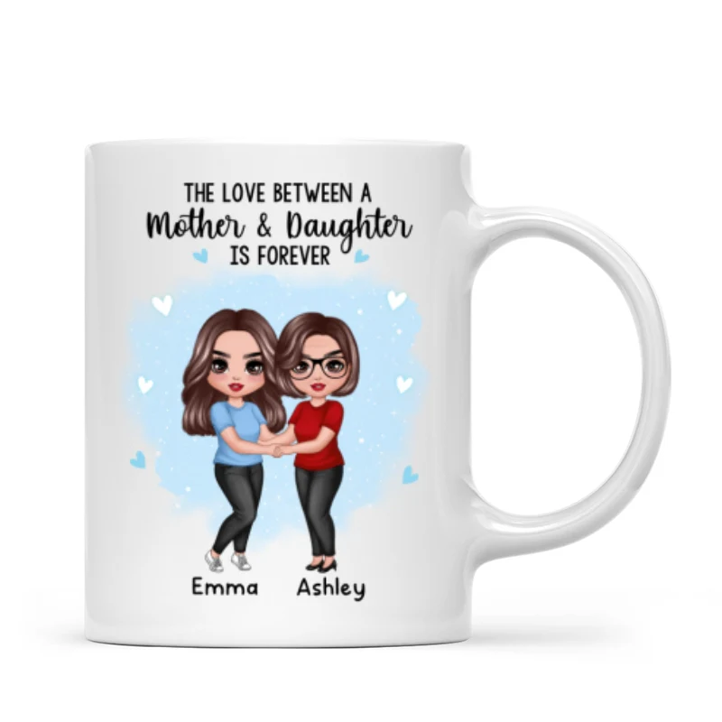Doll Mother Daughters Hugging Like Mother Like Daughter Personalized Mug - Image 4