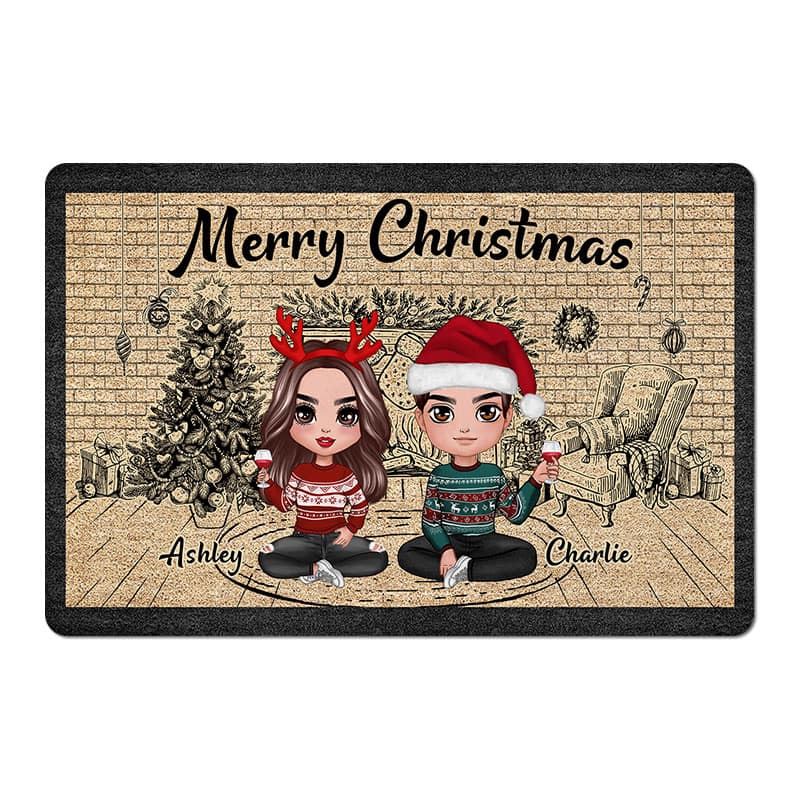 Doll Teacher Colorful Classroom Welcome Personalized Doormat