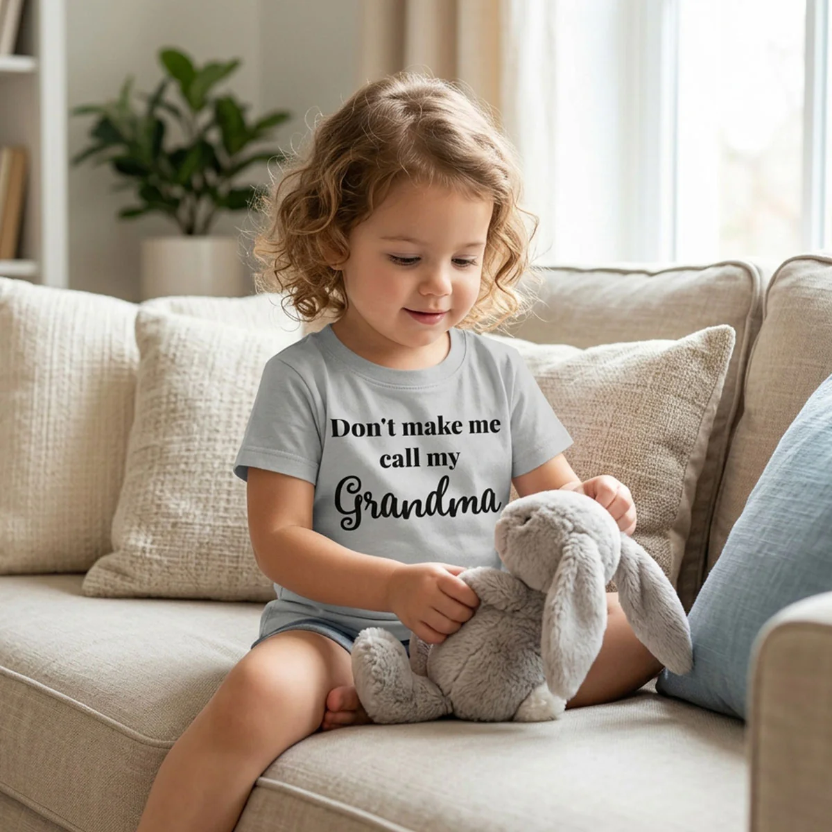 Don't Make Me Call My Grandma Shirt For Kid - Image 7