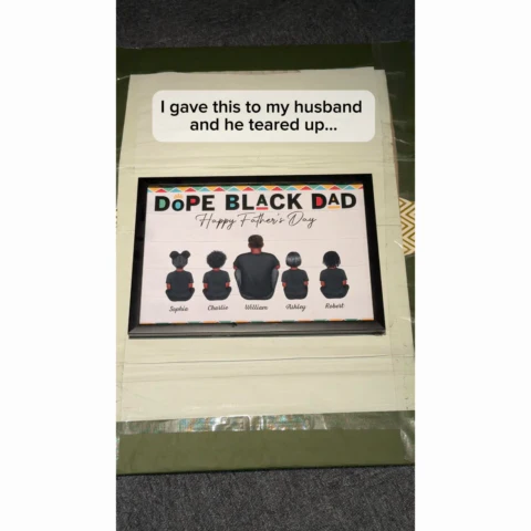 Dope Black Dad Personalized Poster| Heartfelt Father's Day Gift For Dad - Image 2