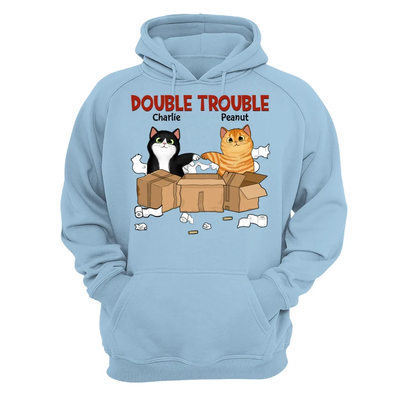 Double Trouble Naughty Fluffy Cats Funny Gift For Cat Lover Personalized Shirt - Image 19