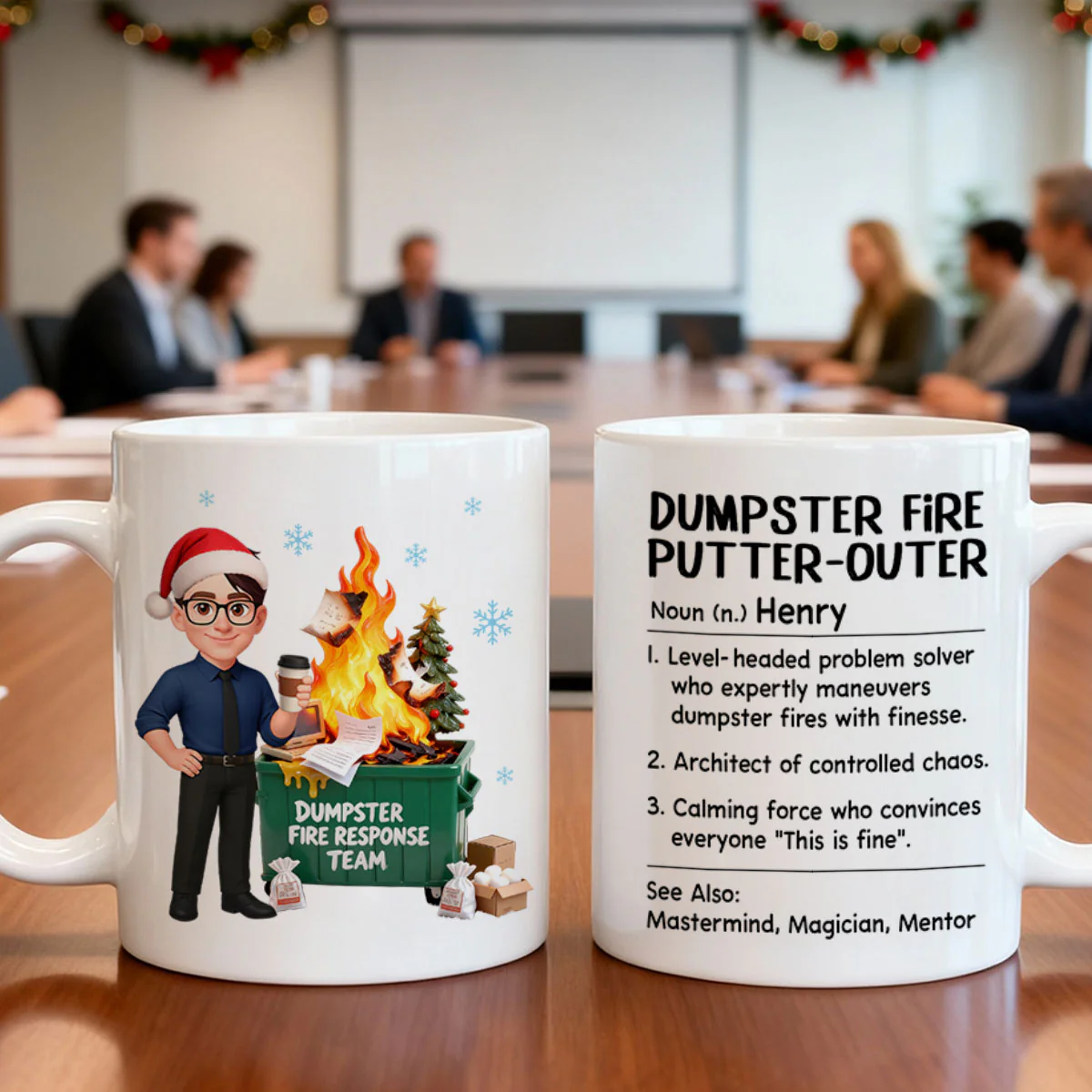 Dumpster Fire Putter-Outer Definition - Personalized Mug - Funny Gift For Coworkers, Boss, Supervisor - Image 11