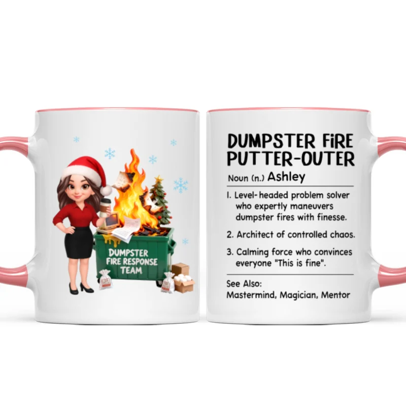 Dumpster Fire Putter-Outer Definition - Personalized Mug - Funny Gift For Coworkers, Boss, Supervisor - Image 18