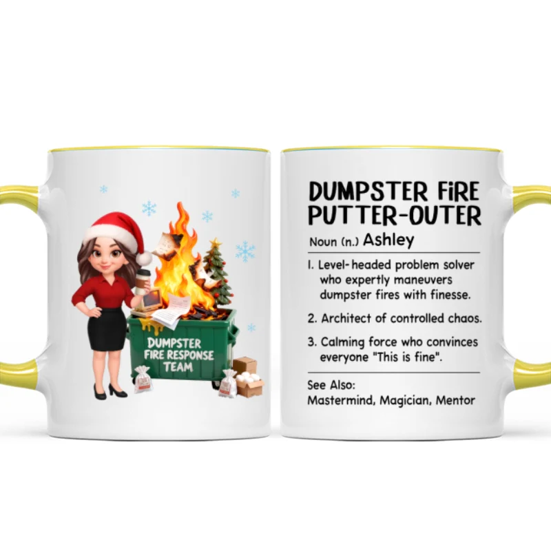 Dumpster Fire Putter-Outer Definition - Personalized Mug - Funny Gift For Coworkers, Boss, Supervisor - Image 19