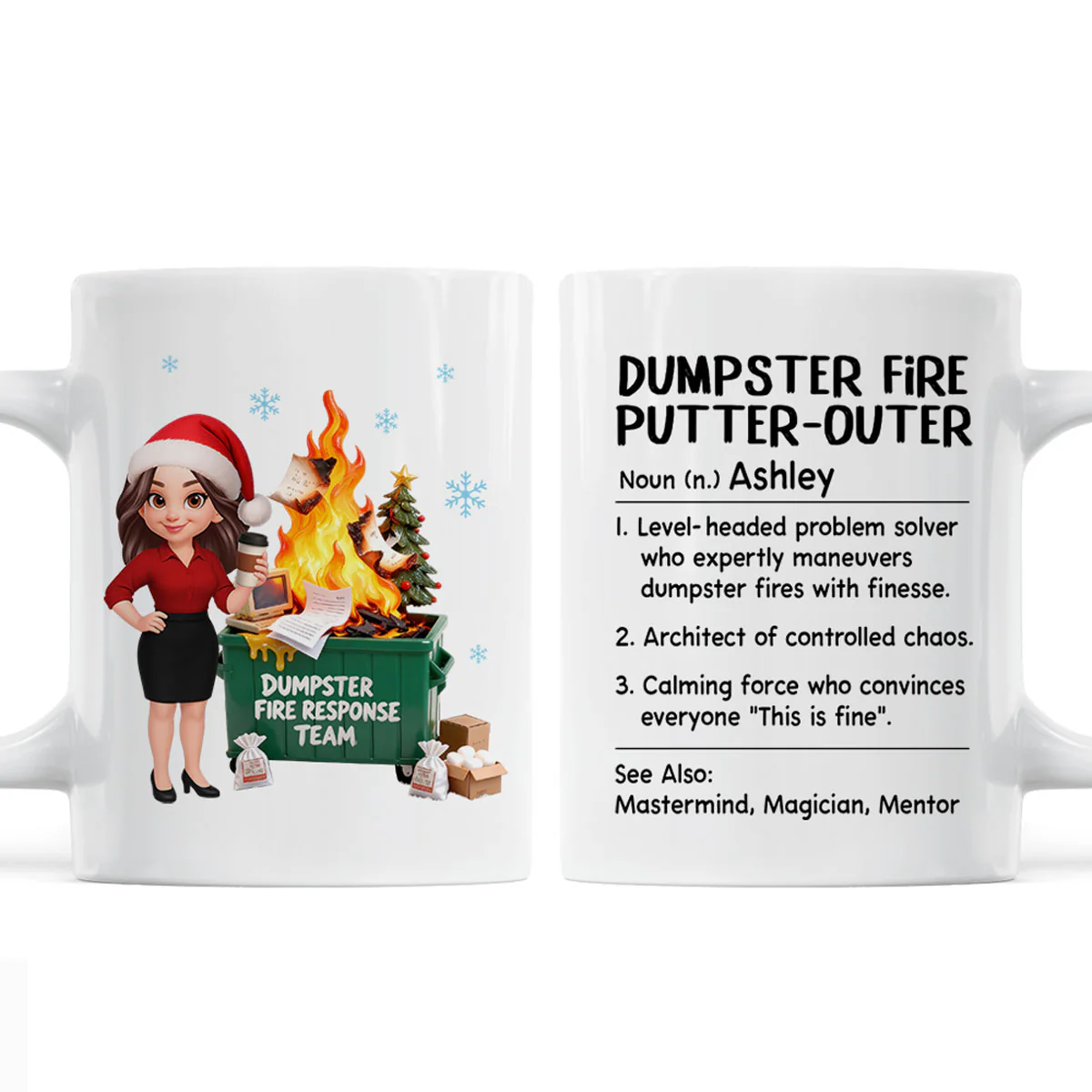 Dumpster Fire Putter-Outer Definition - Personalized Mug - Funny Gift For Coworkers, Boss, Supervisor - Image 3