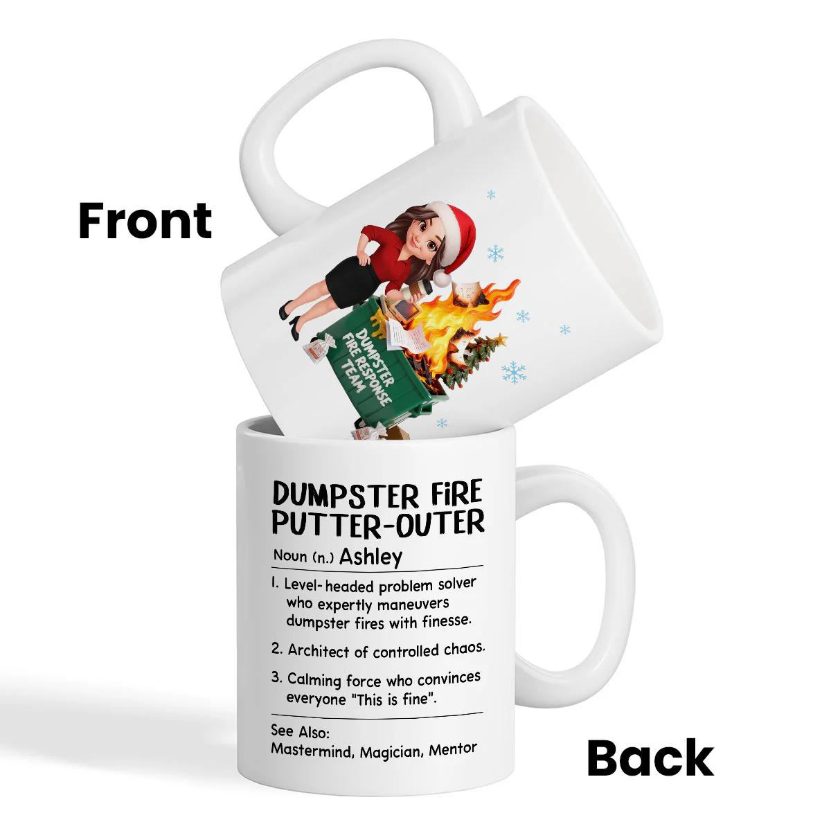Dumpster Fire Putter-Outer Definition - Personalized Mug - Funny Gift For Coworkers, Boss, Supervisor - Image 4