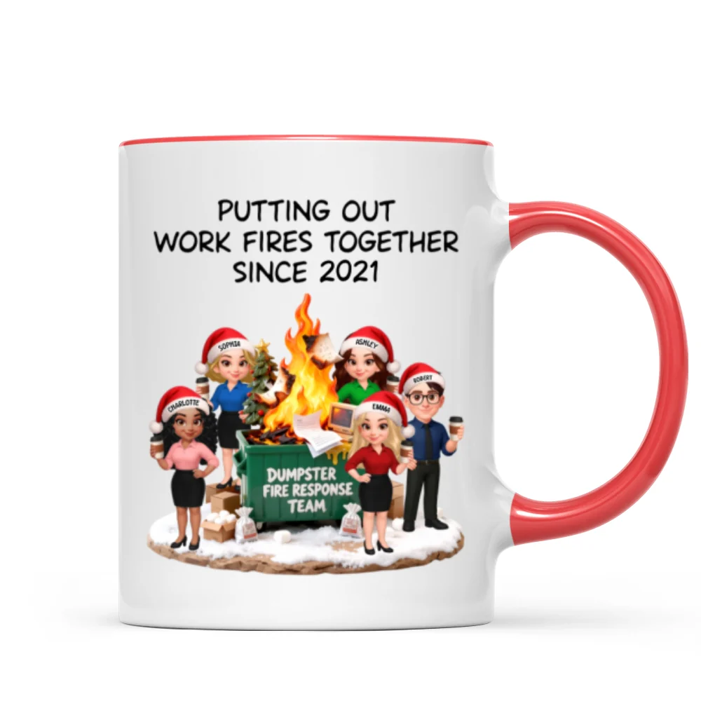 Dumpster Fire Response Team - Personalized Mug - Funny Gift For Coworkers, Work Besties - Image 14