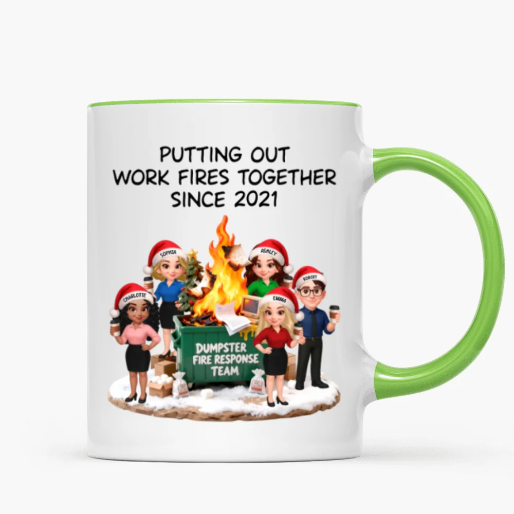 Dumpster Fire Response Team - Personalized Mug - Funny Gift For Coworkers, Work Besties - Image 17
